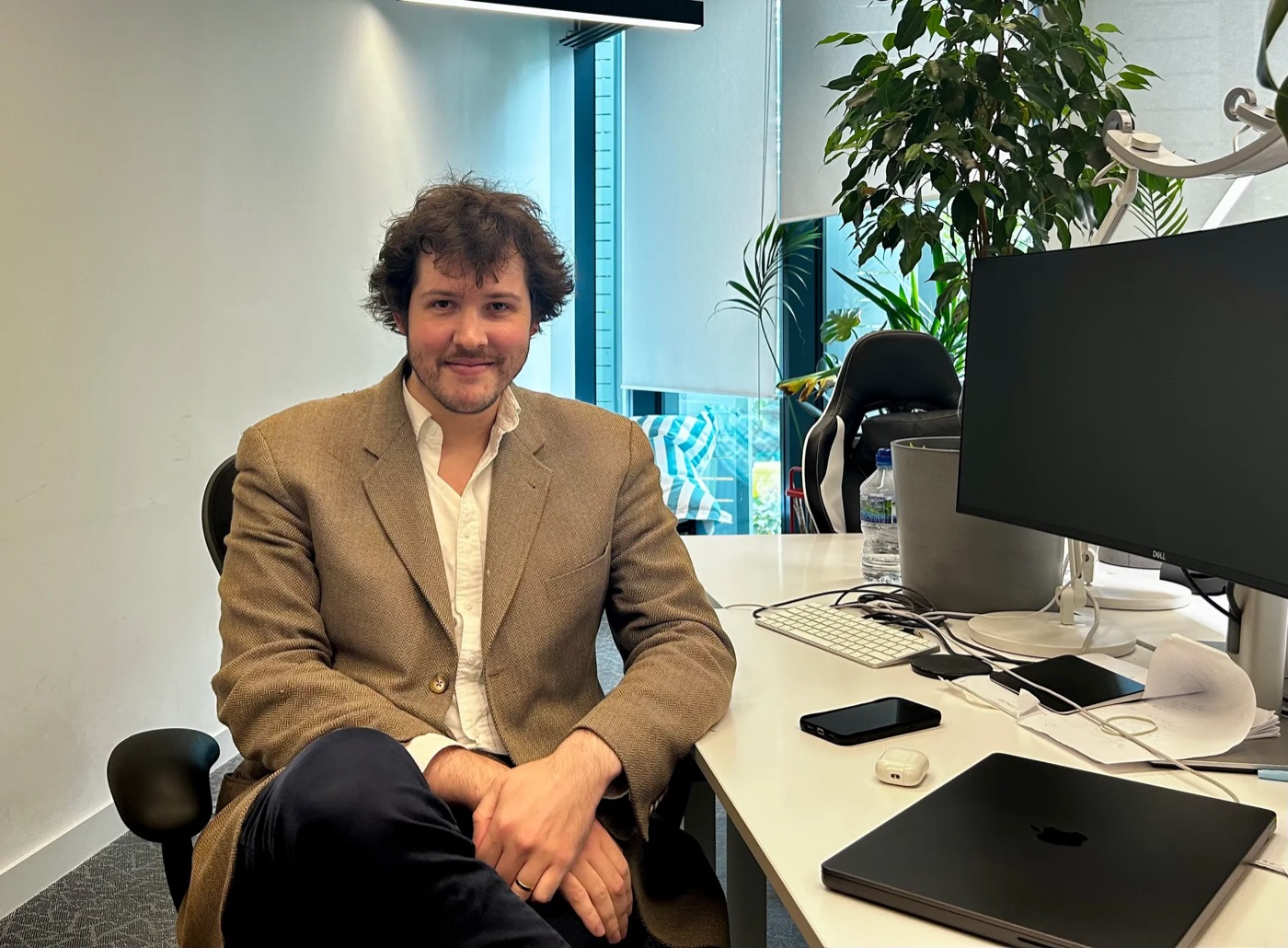 Greg at the Catapult office