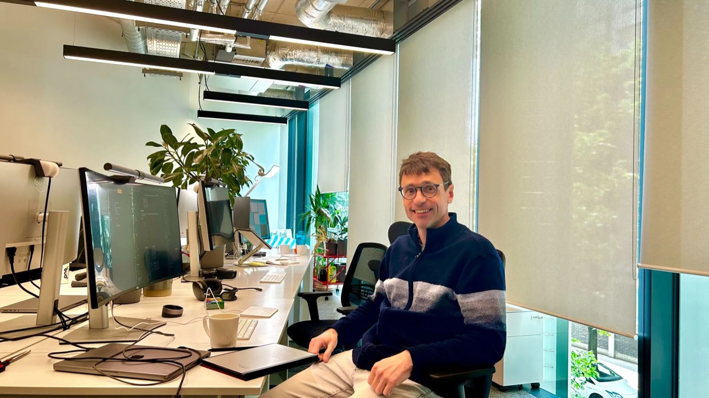Mayeul at the Catapult office