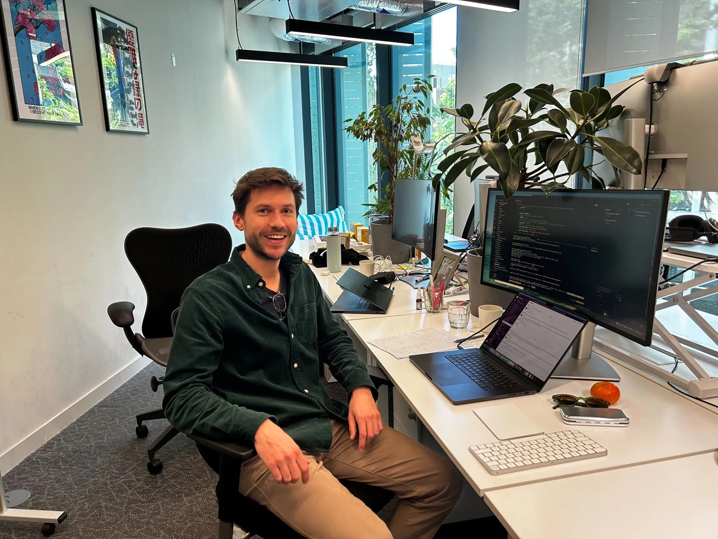 Pierre Allain at the Catapult office
